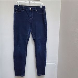 Blue Demin Jeans White House Black Market Demin Dark Wash